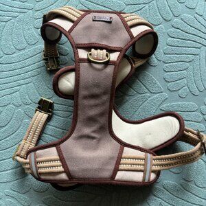 Reddy Canvas Dog Harness, Tan, Large, 30-70 lb dog, Leather